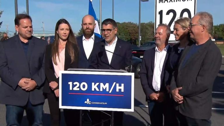 Notre jambon de la fake opposition, fidèle à son rôle de soupape d&rsquo;évacuation du trop plein de frustration des Québécois, souhaite augmenter la limite de vitesse à 120 km/h sur l&rsquo;autoroute