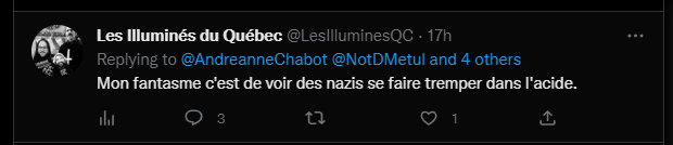  »Illuminés du Québec », ou le visage alternatif de la canaillerie  »anti-fa » à la solde des intérêts mondialistes.