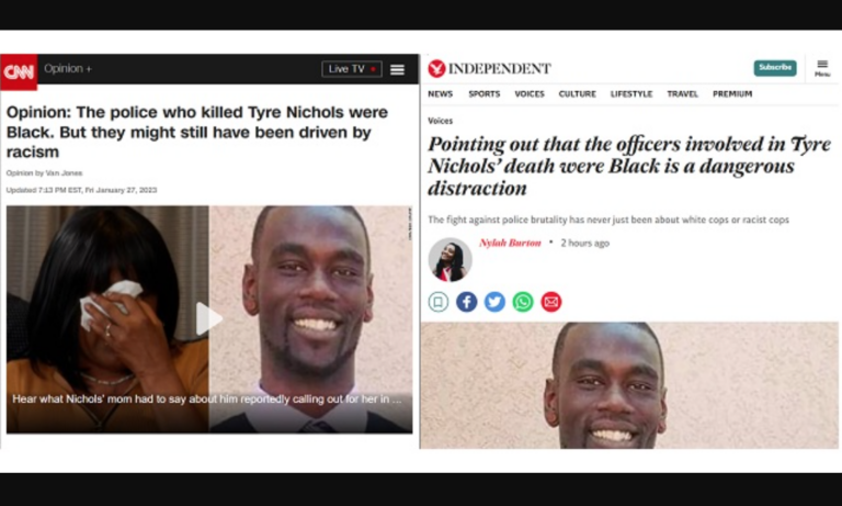 Les médias kosher sont tous d&rsquo;accord : il faut blâmer les Blancs pour les cinq flics noirs qui ont battu Tire Nichols