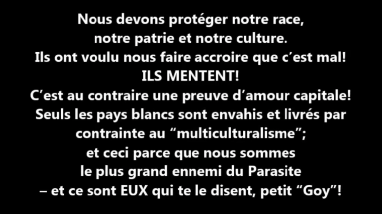 N&rsquo;oubliez jamais qu&rsquo;ils commettent un génocide blanc