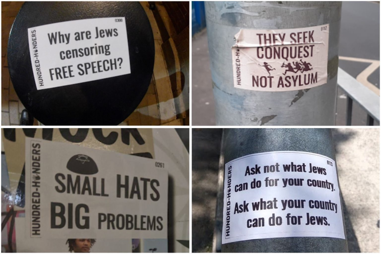 Parce que coller des stickers relève du terrorisme dans une démocratie enjuivée, un nationaliste anglais condamné à 2 ans de prison