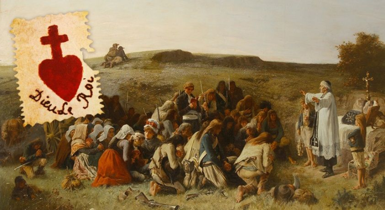 Catholiques de Vendée, premiers opposants au Nouvel Ordre Mondial naissant.             Christus vincit, Christus regnat, Christus imperat ! (« Le Christ vainc, le Christ règne, le Christ gouverne ! »)