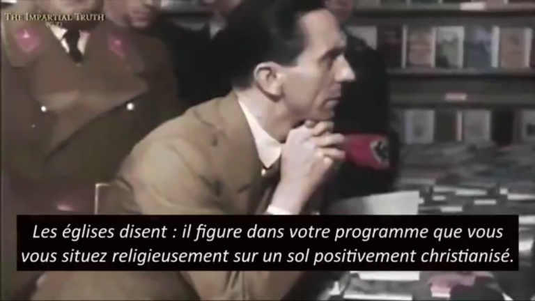 Est-ce païen ? Discours de Joseph Goebbels, 4 décembre 1935 (vidéo)